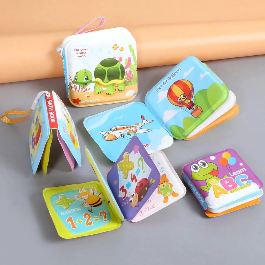 Hansun Custom EVA tessuto morbido panno per bambini che cambia colore impermeabile in Pvc schiuma da bagno giocattoli libri per bambini