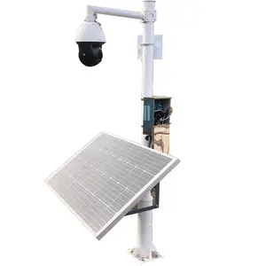 Sistema de energía solar de vigilancia 12V 45W 60W 80W 120W Kit de energía solar Cámara CCTV solar