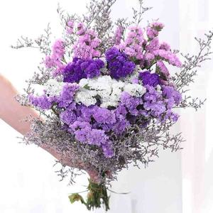 Bouquet de fleurs séchées naturelles non teintes, <span class=keywords><strong>souffle</strong></span> de bébé et mignonnette, pour décoration intérieure - Product Image 4