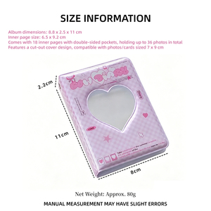 Raccoglitore <span class=keywords><strong>per</strong></span> Photocard Kpop, <span class=keywords><strong>Album</strong></span> <span class=keywords><strong>Fotografico</strong></span> 3-in-1, Porta Carte con Ciondolo a Farfalla, 36 Tasche, Porta Biglietti da Visita, Portachiavi in Plastica - Product Image 6