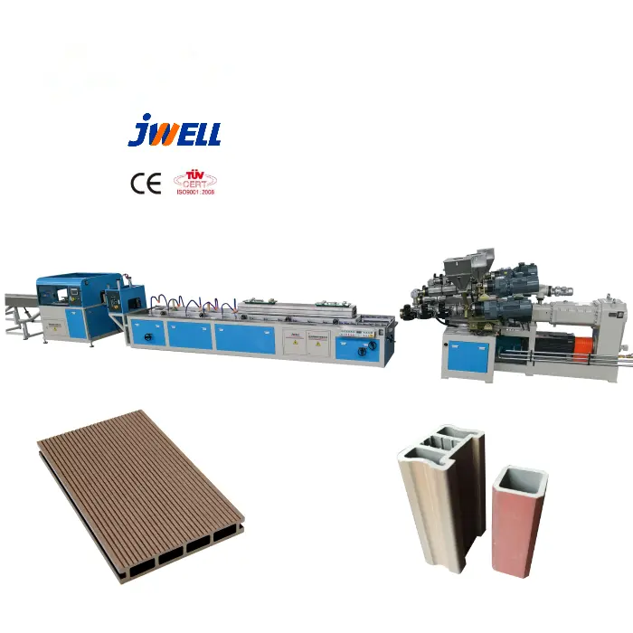 WPC Laminated Wall Panel Extrusion Machine Fluted WPC Extrusion Line Outdoor Building Construction Sandwich Co-extrusion Line