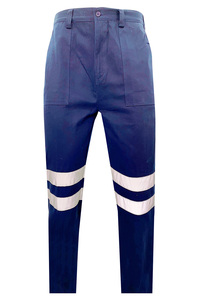 กางเกงใส่ทำงานเพื่อความปลอดภัยของผู้ชาย,กางเกงหลายกระเป๋าสะท้อนแสงกางเกงทำงานยืดสินค้าก่อสร้าง - Product Image 2