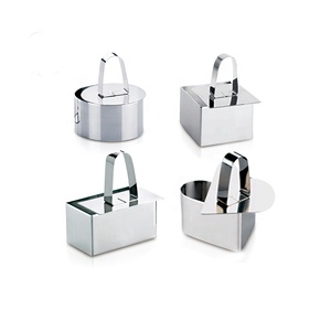 Petits anneaux de gâteau en acier inoxydable 304 de haute qualité, <span class=keywords><strong>mini</strong></span> moule à anneau de cuisson pour mousse et pâtisserie, ensemble d'anneaux alimentaires pour gâteau ou dessert - Product Image 1