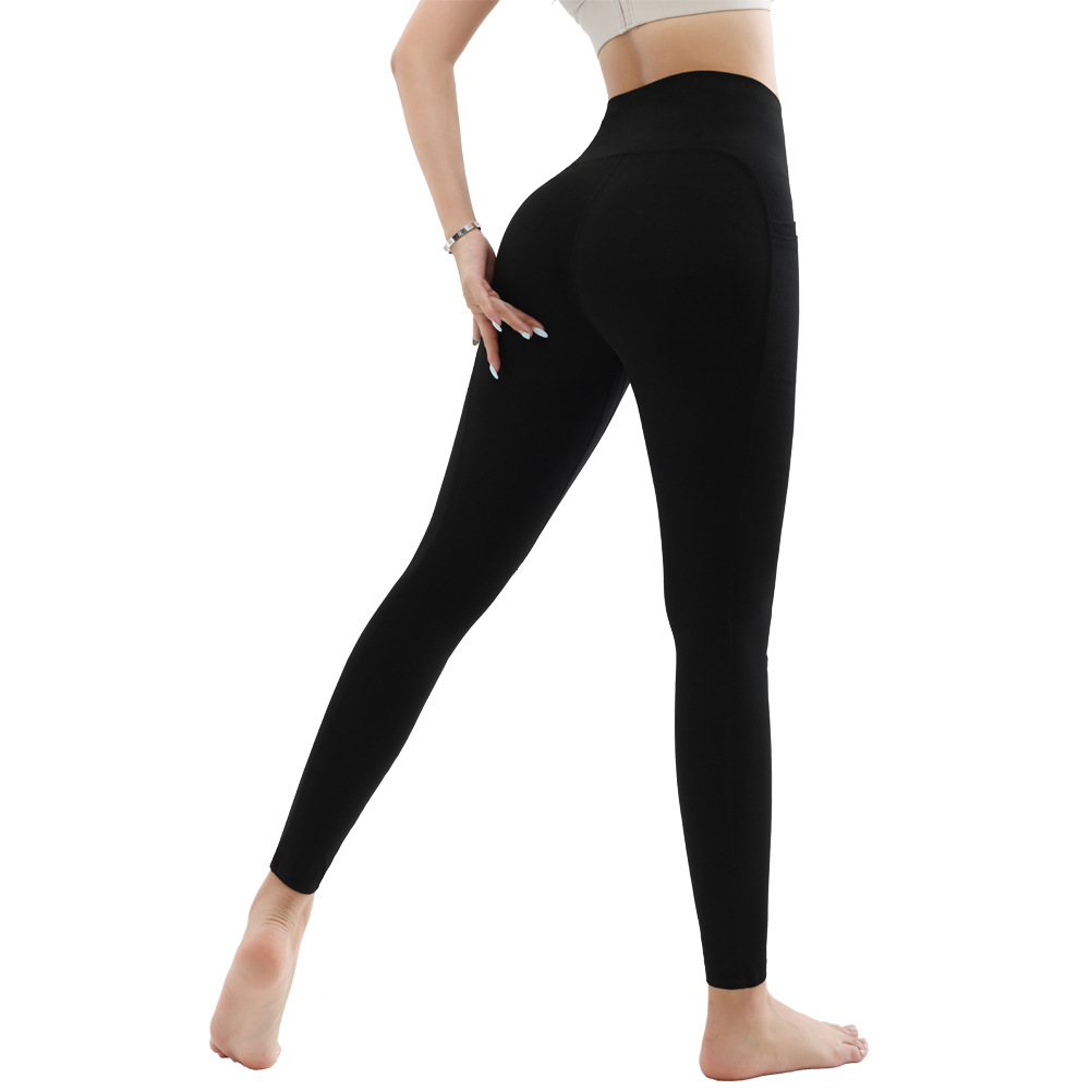High-waisted Seamless Solid Yoga Pants Women Tight-fitting Butt-lifting Design Full-length Leggings for Sports