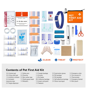 Bolsa de primeros auxilios Eco Eva de Emergencia Veterinaria con logotipo personalizado, botiquín compacto de primeros auxilios para cachorros y mascotas para perros y gatos, acampar al aire libre - Product Image 6