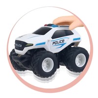 Mini Voiture de Police Jouet Bonbon Dessin Animé Enfants Sucette Bonbon Dure en Plastique Bâtonnet à Bulles Bonbon Promotionnel Unisexe avec Boîte de Présentation