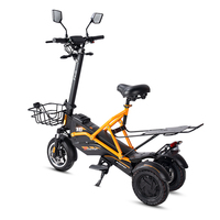 Trottinette électrique à trois roues pliable tout-terrain pour adultes, puissante 1000W, 12 pouces, rapide