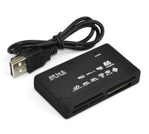 เครื่องอ่านการ์ดหน่วยความจำแบบออลอินวัน USB ภายนอก รองรับ <span class=keywords><strong>SD</strong></span> SDHC Mini Micro M2 <span class=keywords><strong>MMC</strong></span> <span class=keywords><strong>XD</strong></span> CF สำหรับ MP3 กล้องดิจิตอล - Product Image 1
