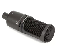 Microphone à condensateur cardioïde professionnel AT2020, connecteur XLR, utilisation sur bureau, enregistrement de qualité studio pour podcast et diffusion