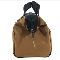 Sac à outils portable robuste sur site, en polyester résistant à l'eau, avec fermeture éclair, 15 poches, poids moyen, 13 pouces, marron