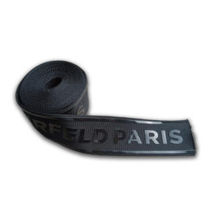 Sangle en tricot <span class=keywords><strong>Bande</strong></span>/ruban de sangle en sergé tissé doux et tressé sur mesure pour sous-vêtements Logo imprimé de taille personnalisée avec ligne enduite de silicone - Product Image 6