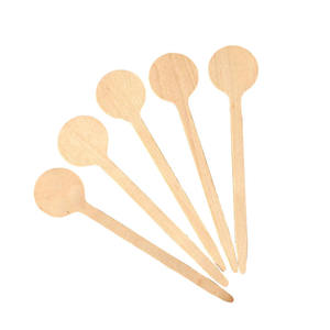 Personalizado Quadrado Top Birch Wooden Stir Sticks Eco Friendly Café e Agitadores de Bebida para Restaurante e Catering Uso - Product Image 6