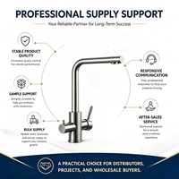 Robinet de cuisine 3 voies pour eau pure, eau froide et chaude, pivotant, pour évier de cuisine - Approvisionnement direct usine