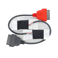 Cable Adaptador de Diagnóstico OBDII Tesla de 26 Pines a Doble OBD2 de 16 Pines J1962, Rojo y Negro, para Modelos S, X, 3 y Y