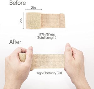 पालतू कुत्तों और जानवरों के लिए स्व-चिपकने वाला लचीला वेट लोचदार चिपकने वाला पट्टी लपेटें - Product Image 5