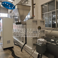 Machine de granulation de flocons de plastique rigide PP PS à deux étages, extrudeuse à vis simple à alimentation forcée, ligne de recyclage et de granulation