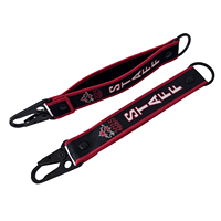 Accessoires de voiture de luxe personnalisés porte-clés dragonne porte-clés de moto porte-clés personnalisé mousqueton en tissu tissé