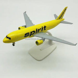 Modèle d'avion moulé sous pression 20CM Spirit Airlines A320 modèle volet avec roues modèles d'avions américains USA collecte de jouets - Product Image 4
