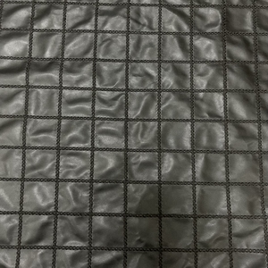 Tela de encaje bordado para vestido, tela de lujo de cuero PU negro de alta calidad con corte Floral - Product Image 5