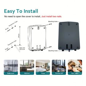 Calentador de agua de ducha de baño portátil marca Anlabeier 220V 5.5kw calentador de agua eléctrico con Control táctil SS304 25-55 - Product Image 6