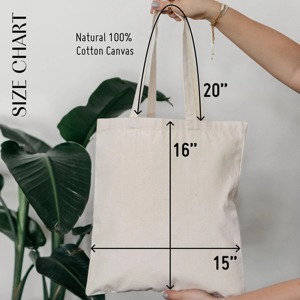 Sac fourre-tout en toile de coton personnalisé sur mesure avec logo, sac en toile pour le travail ou les courses, sac à main en toile pour femme - Product Image 3