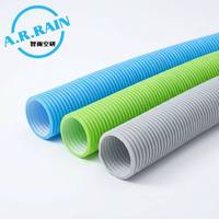 Tuyau d'air flexible A.R.RAIN PE - Tuyau ondulé antibactérien avec design chinois pour usage résidentiel, HVAC, hôpitaux et écoles