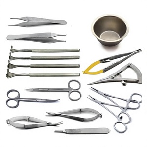 Ensemble d'instruments chirurgicaux ophtalmiques de haute qualité en acier inoxydable/titane pour la microchirurgie oculaire manuelle, certifié CE MOL - Product Image 1