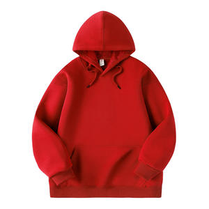 Sweat-shirt à capuche oversize décontracté en coton pur de haute qualité, à boucle large, poids lourd 420G, logo personnalisable - Product Image 1