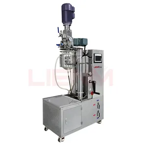 Kleine Zakelijke Lab Homogenisator 5 Liter Cosmetische Reactor Roestvrij Staal Mini Homogenisator Mixer Vacuüm Emulgator