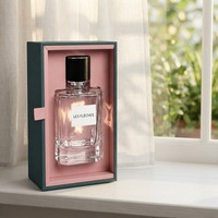 Boîte de parfum personnalisée de luxe, emballage de bouteille de parfum en papier personnalisé avec couvercle pour cadeau de parfum de luxe et emballage de vente au détail