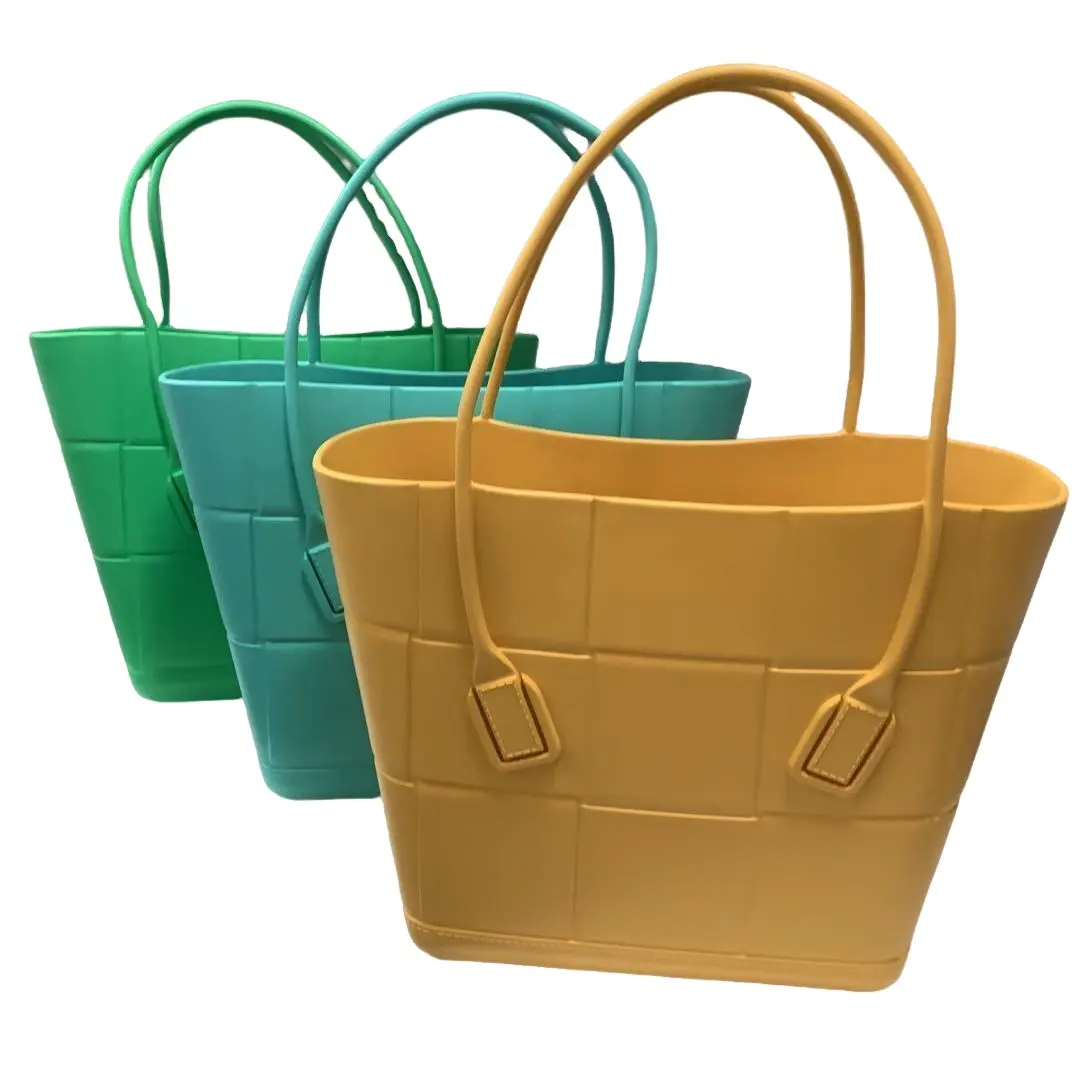 Непромокаемая водонепроницаемая сумка большого размера для шоппинга женская сумка-тоут, качественная силиконовая пляжная сумка