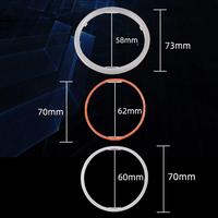 Nouveaux anneaux lumineux LED pour voiture super lumineux 60MM 70MM 80MM 90MM 100MM 120MM, anneau halo blanc