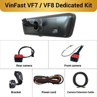 Cámara de salpicadero con doble lente para VinFast VF7 / VF8 H8 Pro, espejo retrovisor 2K de 8.2 pulgadas, visión nocturna, monitor de aparcamiento, pantalla táctil, grabación en bucle, DVR HD