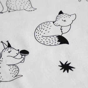 Stampa digitale personalizzata di alta qualità Design volpe su tessuto Jacquard di cotone leggero per la tenda di copertura della borsa della camicia da ragazzo - Product Image 5