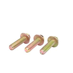 Din250 <span class=keywords><strong>2533</strong></span> flanş cıvataları karbon çelik düz Boulon yarım iplik bakır çinko parlatma altıgen başlı Perno Henagon cıvata 80mm 50mm - Product Image 2