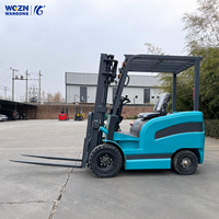 Forklift Listrik WGZN Berkualitas Tinggi untuk Makanan, 1.5 Ton, Jangkauan 3M, AC Brushless, Ban Solid untuk Cold Storage