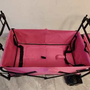 3-in-1折りたたみ式屋外キャリーカート折りたたみ式キャンプワゴンレインルーフ4輪OEMカスタマイズ可能 - Product Image 6