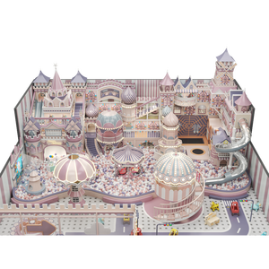 สนามเด็กเล่นในร่ม Aoleao Custom Circus พร้อมสระบอล สไลเดอร์ แทรมโพลีน โกคาร์ท สำหรับเด็ก ของเล่นนุ่มนิ่ม ได้รับการรับรองมาตรฐาน CE TUV CPC - Product Image 1