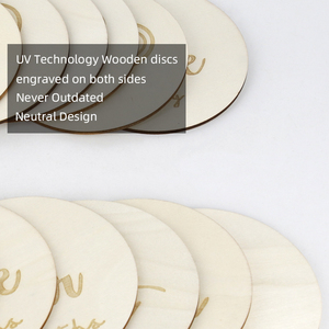 Tailai Wooden Baby Milestone Cards Rainbow graba hitos Discos Madera Regalo Photo Prop Discos Conjuntos Nacimiento STy 3. - Product Image 3