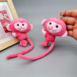 Venta al por mayor lindo <span class=keywords><strong>mono</strong></span> <span class=keywords><strong>de</strong></span> <span class=keywords><strong>cola</strong></span> larga <span class=keywords><strong>de</strong></span> peluche <span class=keywords><strong>de</strong></span> juguete pequeño regalo llavero colgante accesorio a juego juguetes <span class=keywords><strong>de</strong></span> animales <span class=keywords><strong>de</strong></span> peluche - Product Image 5