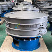 Tamis vibrant rotatif à haute efficacité en acier inoxydable, machine de tamisage vibratoire pour le criblage des poudres et des granulés