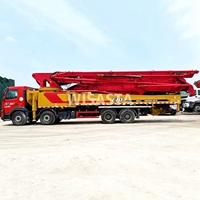 Camion 2021 ans SANY 62m monté avec châssis Volvo 4 essieux ciment Machine Construction piston hydraulique utilisé pompe à béton camion