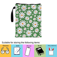 Qetesh Vente Chaude Pochette de protection pour livre en polyester à impression intégrale personnalisée, portable, multi-compartiments, avec fermeture éclair, pour Kindle