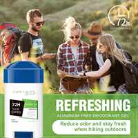 Baume déodorant en gel personnalisé avec logo de marque privée, sans résidu blanc sous les aisselles, parfum longue durée, formule anti-transpiration à base de plantes