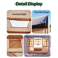 Carpa Inflable Fácil de Instalar, Impermeable, para las 4 Estaciones, con Bomba Manual, Carpa Oxford para Glamping y Camping