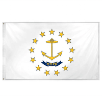 Banderole star Rhode Island 3x5 pieds, drapeau américain, avec œillets en laiton