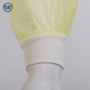 SJ PP robe de visiteur jetable d'isolement fournitures médicales médecin infirmière robe d'isolement jaune - Product Image 3