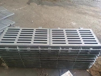 Couvercle de canal de drainage des eaux pluviales en fonte ductile (noir, durable) 800*800mm, classe de charge A15/B125