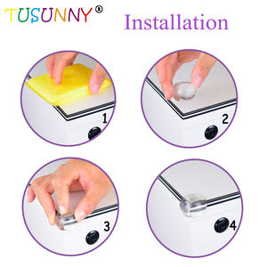 Lot de 8 protecteurs d'angle souples pour enfant, protection de pare-chocs à l'épreuve des bébés, garde d'angle de <span class=keywords><strong>porte</strong></span> de meuble de table - Product Image 3