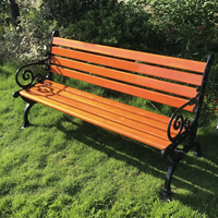 Bancs de jardin modernes en bois massif de 1,5 m pour centres commerciaux, parcs, écoles et patios, anti-corrosion, durables, en aluminium moulé, écologiques, pour le loisir